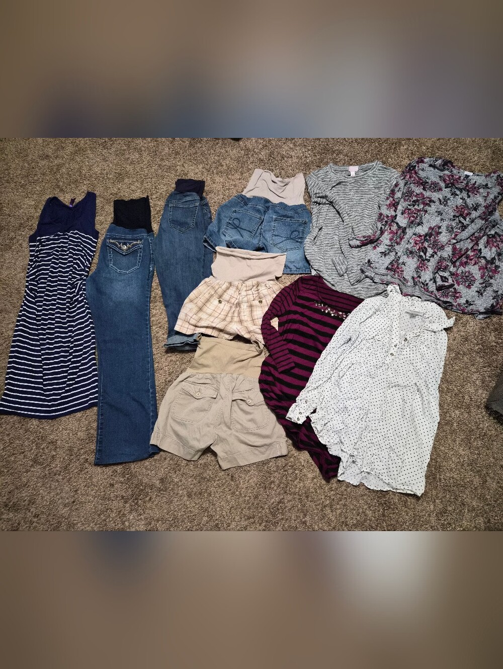 Maternity Woman Clothes Size Small, Mix Seasons And Brands 10 Pcs